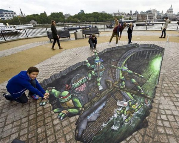 Street Art : Tortue Ninja dans dans les rues de Londres