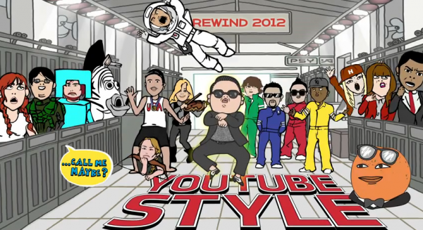 Rétrospective de l'année 2012 vu par YouTube [Funny]