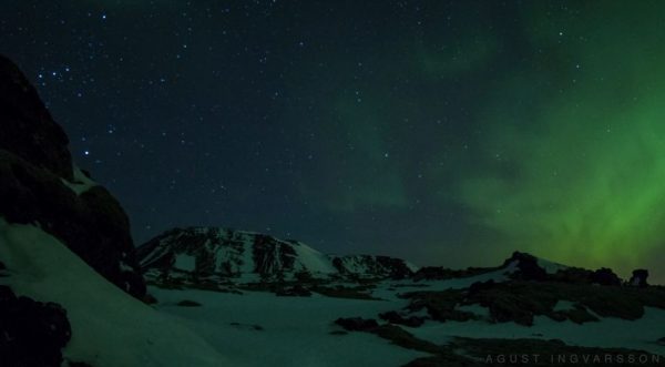 Time lape des Aurora Borealis et des Géminides