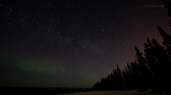 Time lapse de Aurores Polaires de l'Alaska