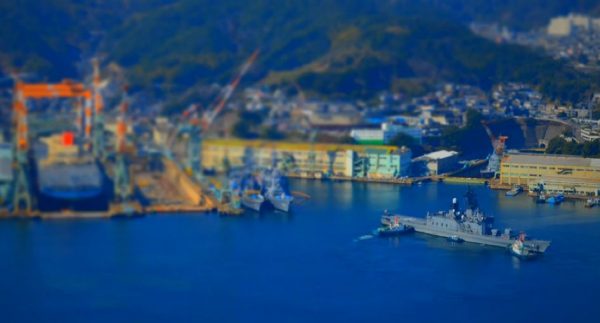 Time lapse de Nagasaki avec des effets Tilt Shift 