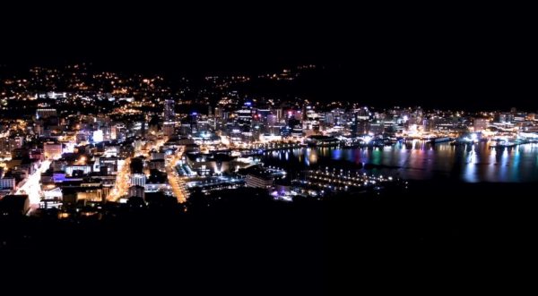 Time lapse avec effets Tilt Shift de Wellington - Nouvelle-Zélande