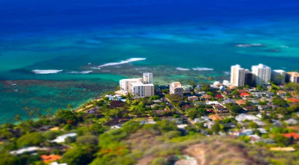 Time lapse d'Hawaï avec des effets Tilt Shift