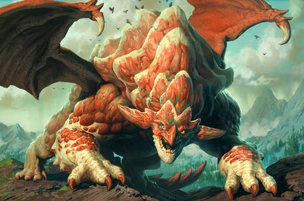 Stoneshield Dragon un digital painting