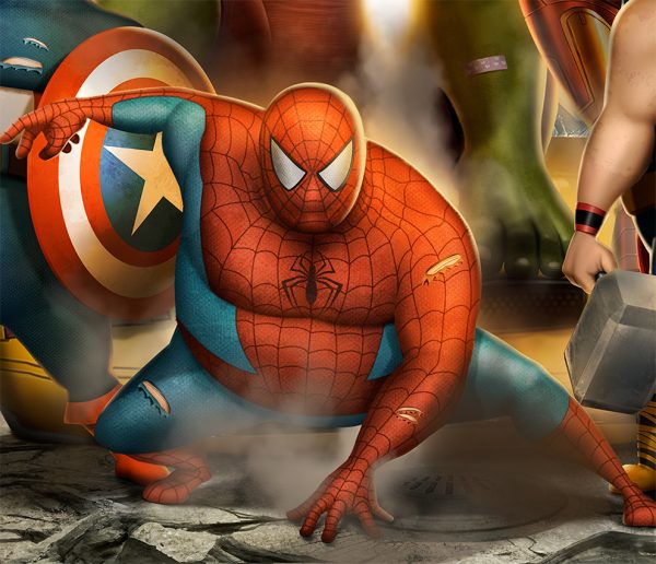 Spiderman-Avengers-fat-heroes-funny-carlos-dattoli (6)