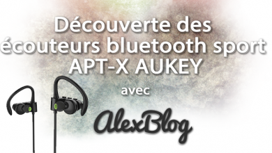 Decouverte Oreillette Bluetooth Sport Apt X Aukey