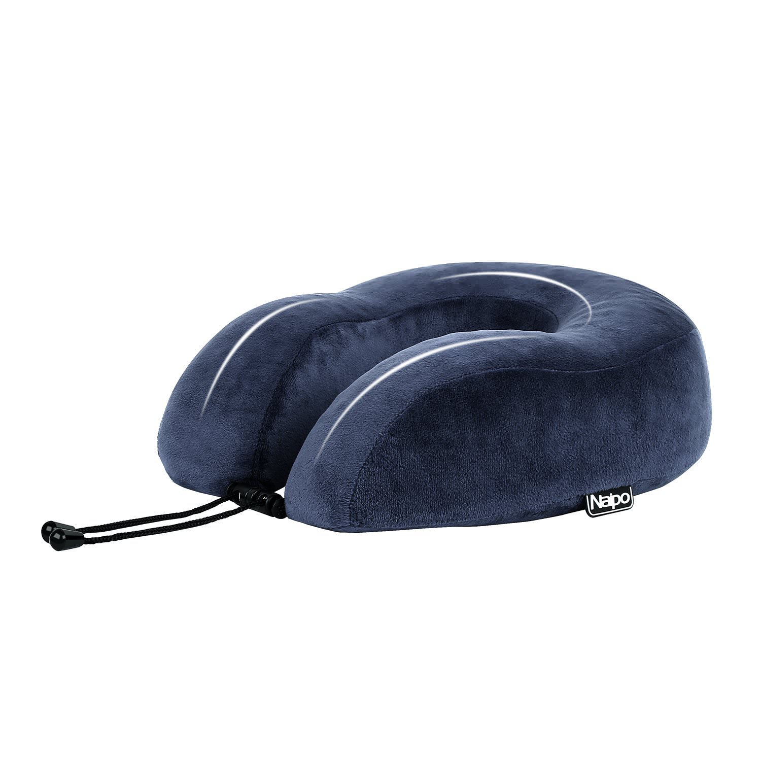 Oreiller De Voyage Football - Mousse Mémoire Forme - Housse Peluche Lavable - Pour Avion, Voiture