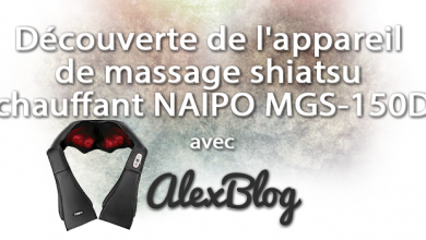 Decouverte Appareile Massage Shiatsu Chauffant Naipo Mgs 150d