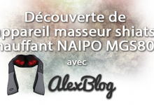 Decouverte Appareil Masseur Shiatsu Chauffant Naipo Mgs801