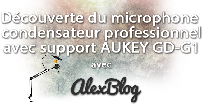 Decouverte Microphone Condensateur Professionnel Support Aukey