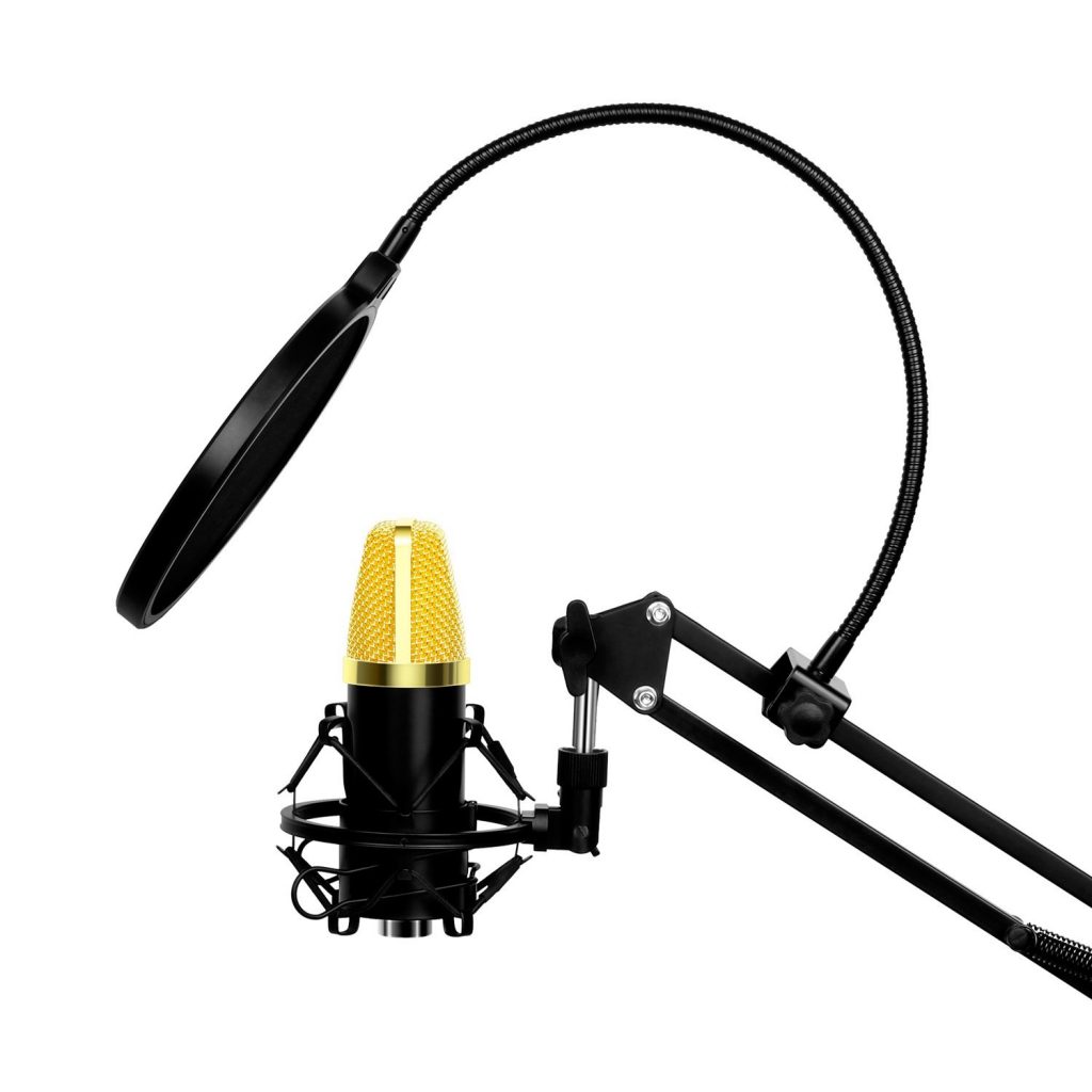Decouverte Microphone Condensateur Professionnel Support Aukey (2)