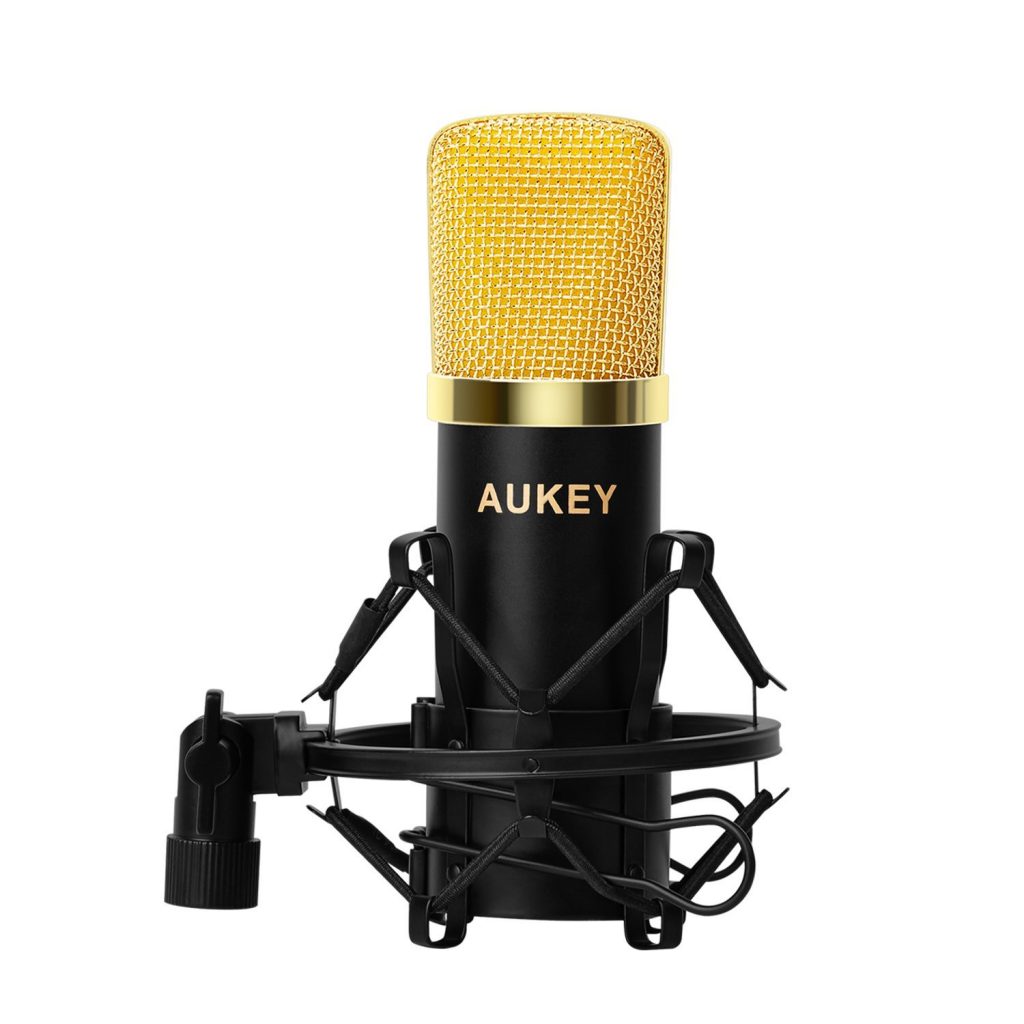 Decouverte Microphone Condensateur Professionnel Support Aukey (5)