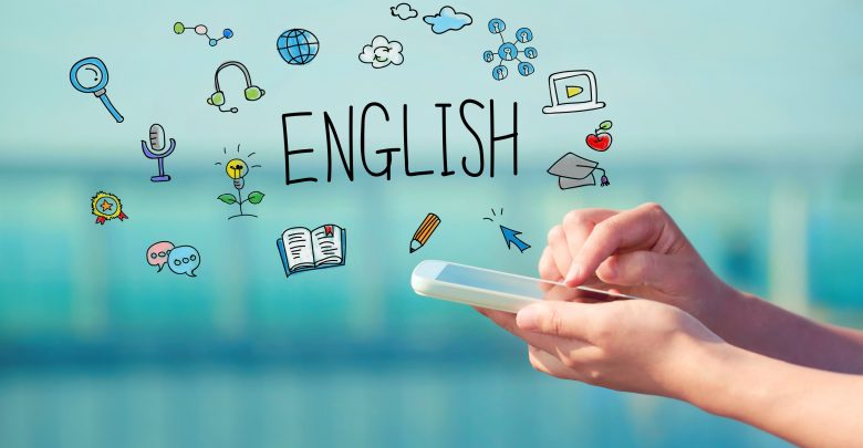 English Concept With Smartphone